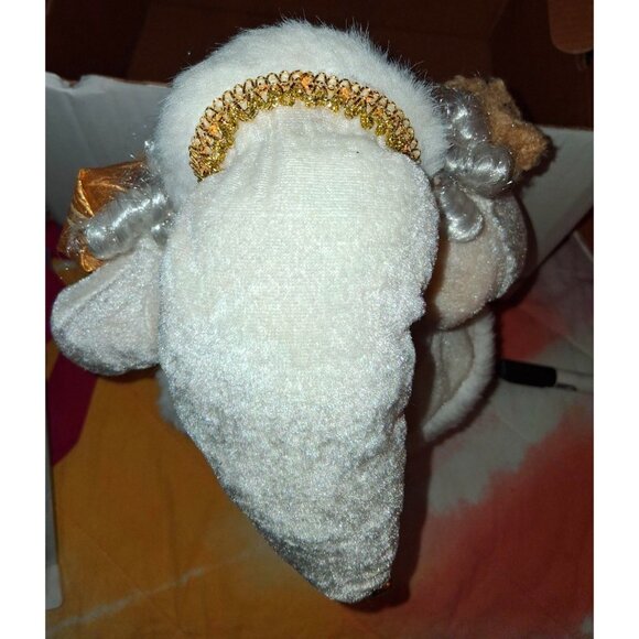 Santa Claus Figurine With Bear & Gold Accents 15" - Picture 9 of 11